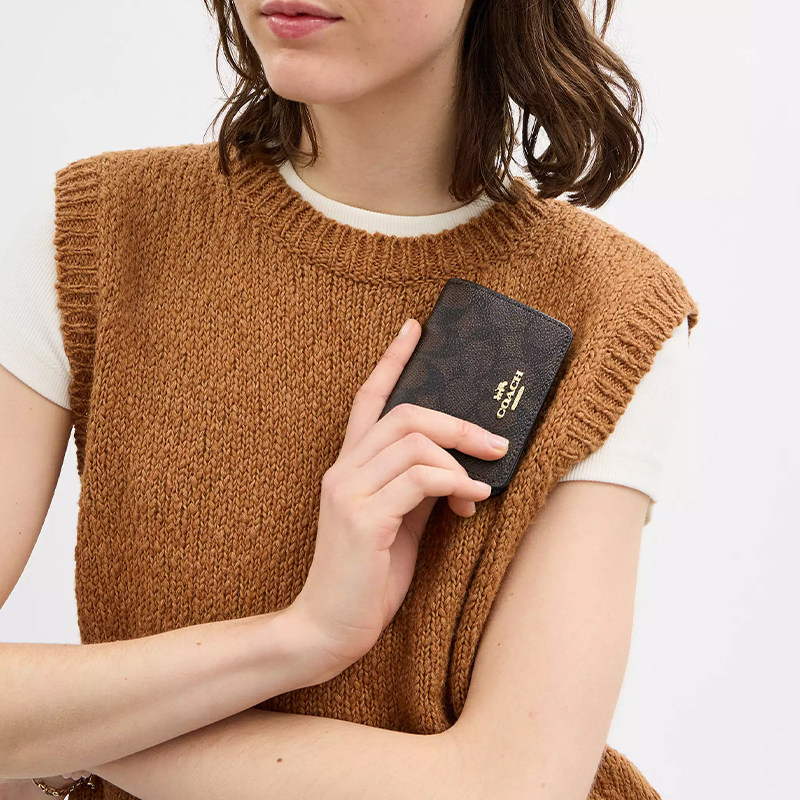 【自营】COACH/蔻驰女士小方包经典老花链条包时尚百搭单肩斜挎包,淘宝优惠券,粉丝福利购,淘宝优惠卷