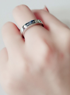 Calvin Klein/凯文克莱满天星ck情侣对戒镀金合金欧美摩登款式