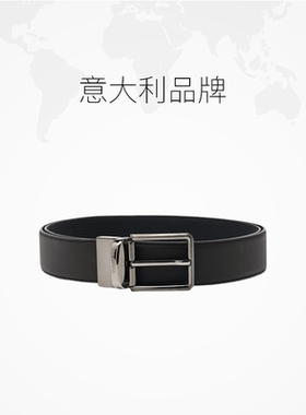 【自营】ZEGNA/杰尼亚男士旋转带头双面用商务休闲针扣腰带皮带