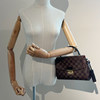 Second-hand Louis Vuitton women's bag 85 new CROISETTEDAMIER checkerboard messenger bag cross-body