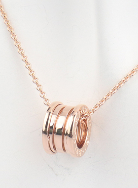 【自营】中古95新BVLGARI宝格丽B.ZERO1玫瑰金情侣扣39-46cmCL新