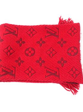 羊毛围巾冬季经典款红围巾