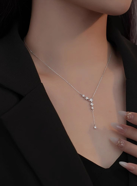 【自营】daisy beautyS925纯银满天星项链女气质设计流星雨锁骨链
