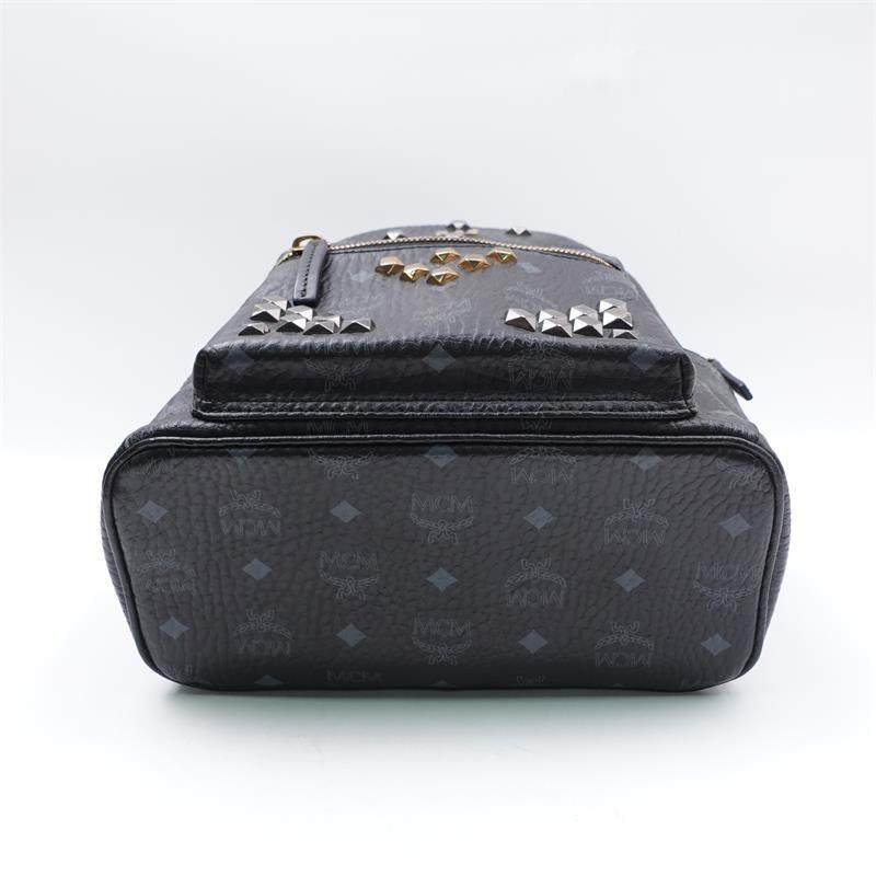 【自营】中古95新MCM Stark Visetos 双肩包 - 图2