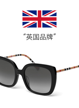 【自营】英国Burberry博柏利太阳镜方形女式大框复古潮0BE4323F