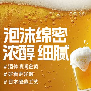 【自营】麒麟 晴风350ml啤酒鲜精酿拉格5度日本进口百分百麦芽