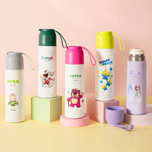 迪士尼草莓熊保温杯不锈钢学生上学专用便携