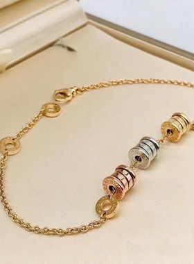 【自营】中古99新宝格丽B.ZERO1系列小蛮腰三环手链18K金手链时尚