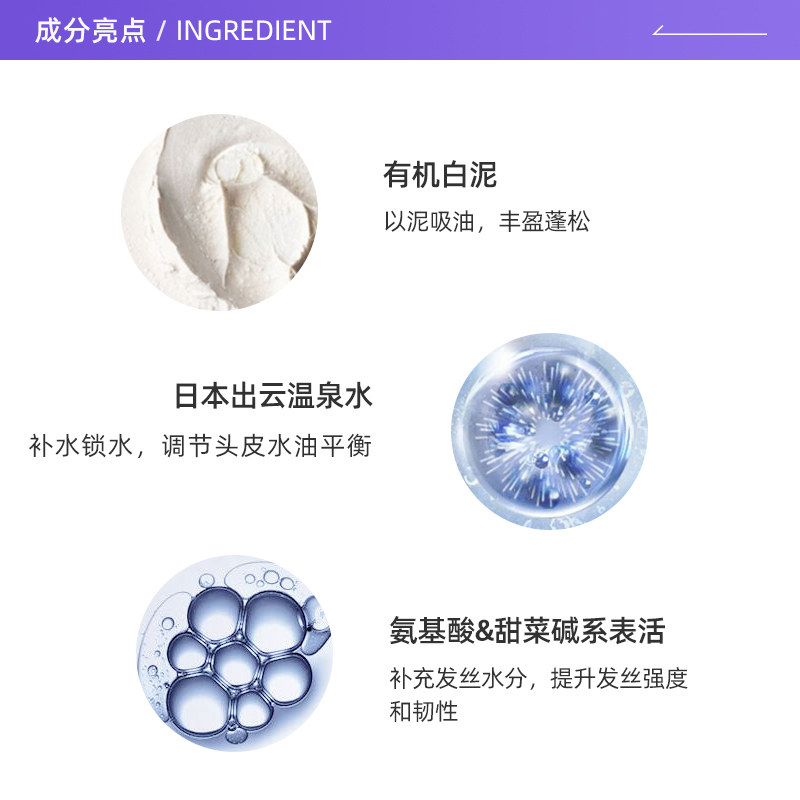 【自营】日本claynal蓬派白泥护发素 天猫国际自营全球超级店洗发水