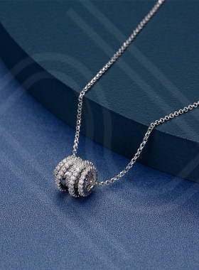 【自营】apm MONACO纯银925银多圈银色锁骨链品牌直供官方联保