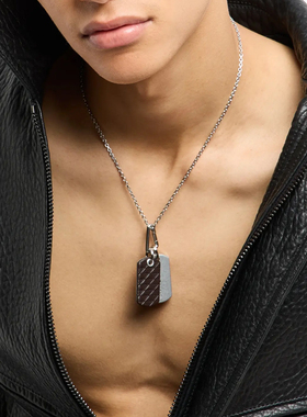 曾舜晞同款阿玛尼双牌男士项链