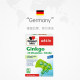 German Double-Hearted Ginkgo Leaf Essence Extract Capsules Ginkgo Leaf ນໍາເຂົ້າ 40 Capsules ການຊ່ວຍເຫຼືອການຮຽນຮູ້