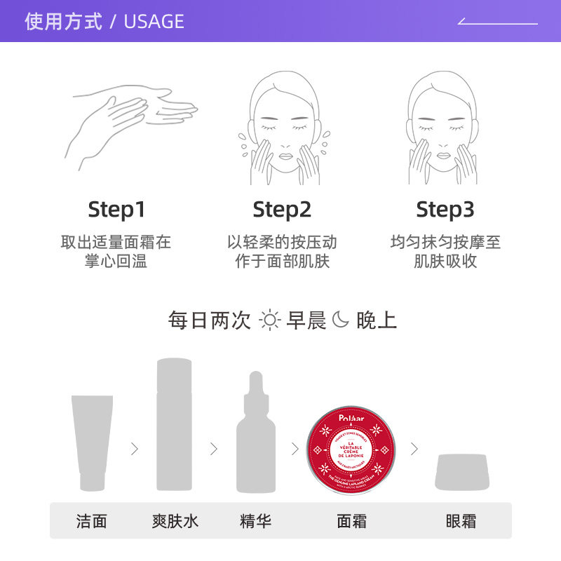 【自营】polaar拉普兰极地滋润面霜 天猫国际自营全球超级店乳液/面霜