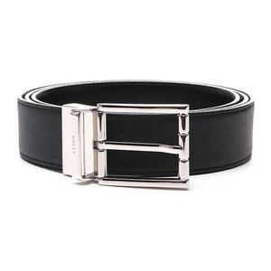 【自营】BALLY/巴利男士简约商务针扣旋转带头双面使用皮带腰带
