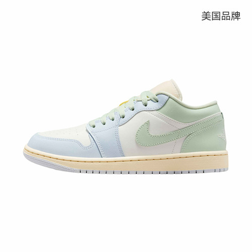 【自营】JORDAN耐克女鞋AJ1 低帮板鞋百搭运动复古球鞋DC0774-108 - 图1