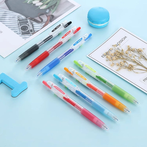 【自营】PILOT/百乐中性笔Juice彩色果汁笔按动0.5mm学生刷题做笔记专用啫喱笔彩色手账笔绘画水笔文具套装 - 图3