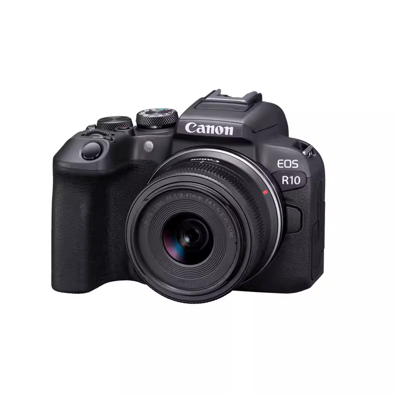 【自营】佳能 EOS R10 RF-S 18-45mm 套机微单相机入门级高清数码 - 图1