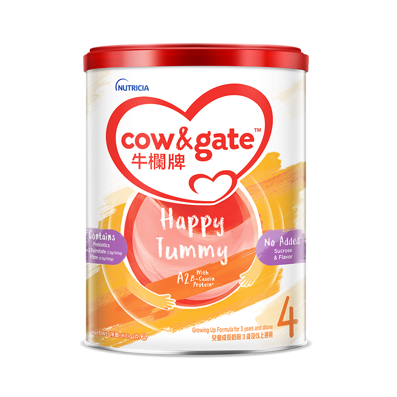 【自营】Cow&Gate牛栏牌A2 酪蛋白奶粉4段3岁起900g进口新西兰 - 图2