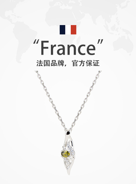 锆石项链女纯银简约高级感配饰