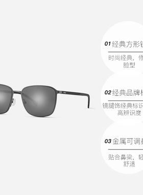 【自营】HUGO BOSS太阳镜方框墨镜防晒男女时尚潮流眼镜1691/F/SK