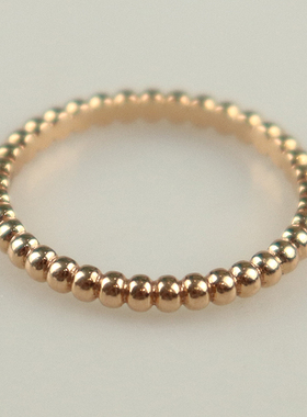 【自营】中古95新VCA梵克雅宝Perlee pearls of gold玫瑰金戒指