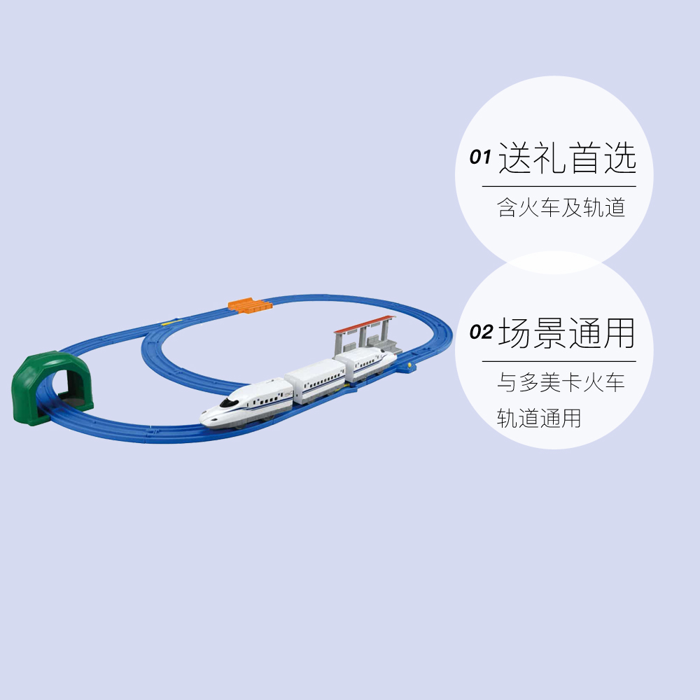 TOMY多美电动火车N700S新干线轨道套组男孩玩具礼178606路轨基础 - 图3