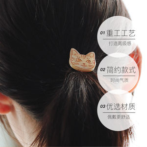 【自营】OSEWAYA发绳日系可爱猫猫橡皮筋元气感少女猫咪头绳头饰