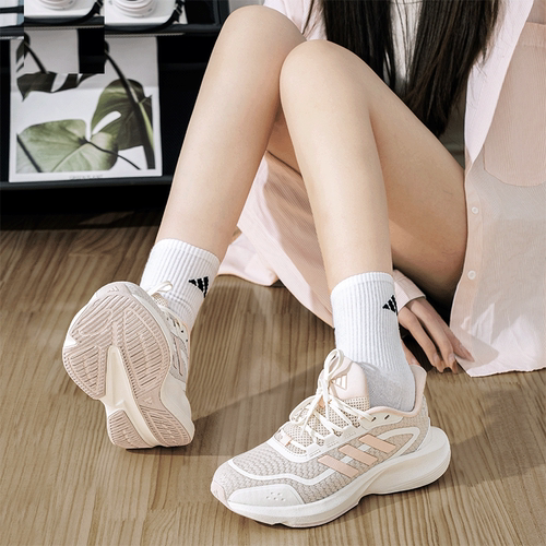 【自营】adidas阿迪达斯男鞋女鞋新款网面透气运动跑步鞋JH5153 - 图3