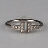 Second-hand 95 new TIFFANY (Tiffany) T series diamond coil ring 750 white gold No. 56