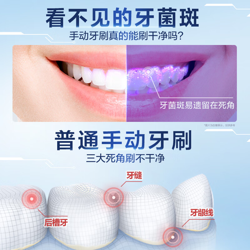 【自营】OralB/欧乐B成人智能电动牙刷IO3磁波圆头刷情侣生日礼物
