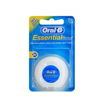 欧乐B进口50米超细剔牙线盒护理牙线棒便携