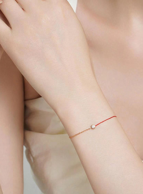 本命年红绳手链纯银2025年新款