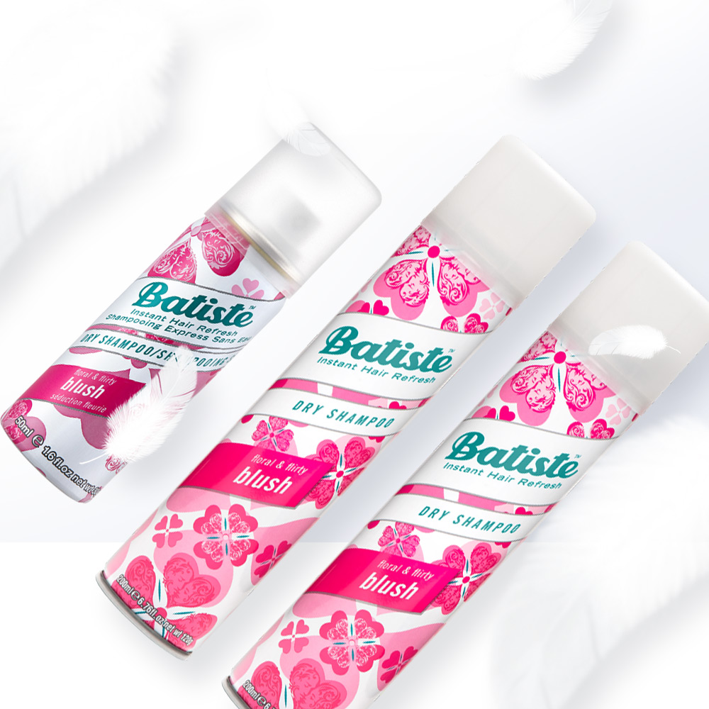 天猫国际进口超市【直营】Batiste碧缇丝免洗干发喷雾控油200ml*2瓶+50ml自然去油1