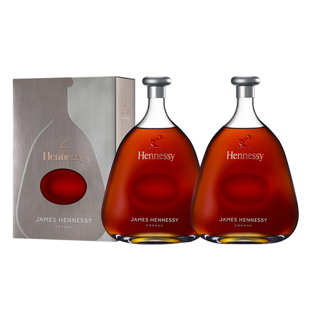 【自营】Hennessy/轩尼诗詹姆士700ml*2 干邑白兰地 正品行货洋酒 - 图0