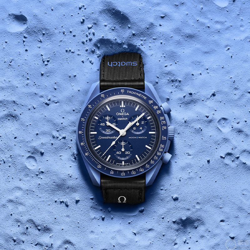 Second-hand brand new unused Swatch Omega joint Neptune men's watch quartz watch gift