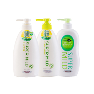 【直营】日本惠润洗发水护发素600ml*2+沐浴露650ml套装鲜花进口