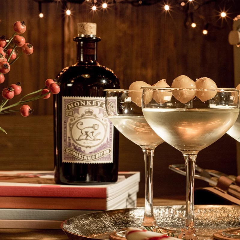 【自营】猴王47黑森林干金酒500ml德国进口猴子Gin洋酒调酒基酒 - 图1
