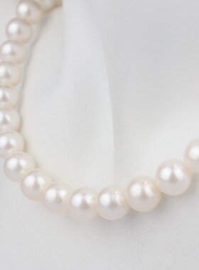 【自营】中古95新日本进口商品海水珍珠串珠项链585黄金44cm