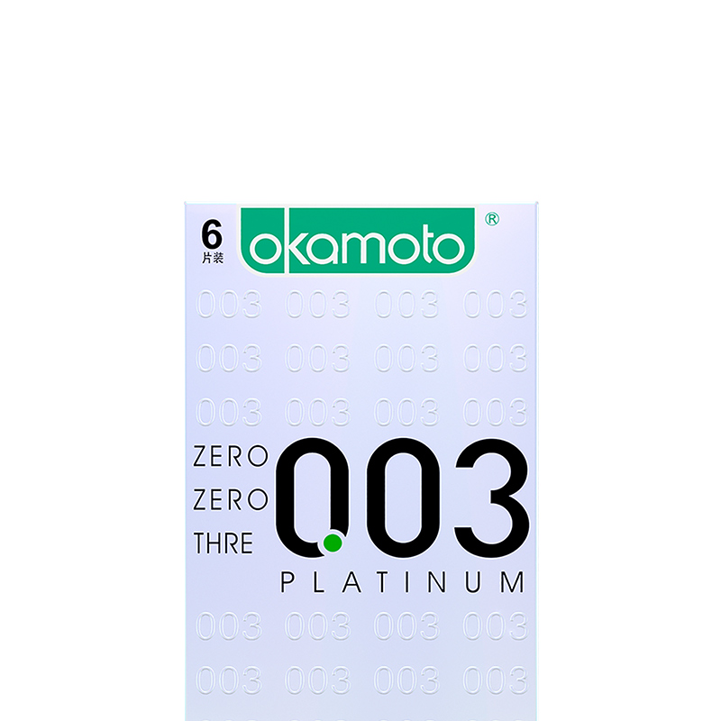 天猫国际进口超市冈本003白金超薄裸入避孕套0.03男女士专用t安全套正品1