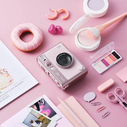 【自营】新品 富士mini EVO粉色拍立得相机 可拍照可打印送礼礼盒 - 图3