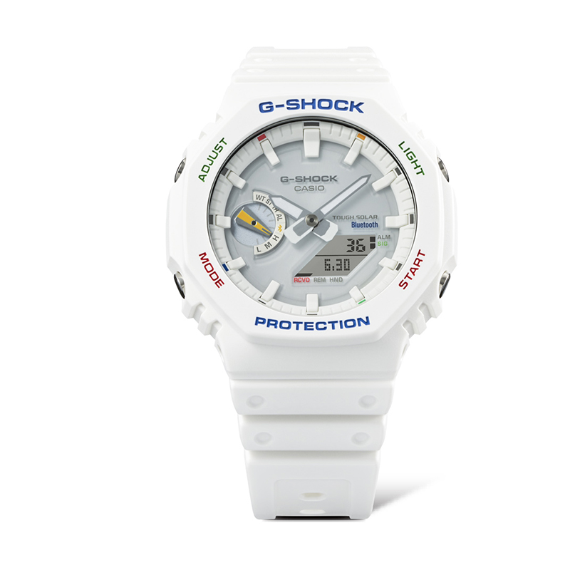 【自营】CASIO卡西欧彩虹圈G-SHOCK运动防水男表表GA-B2100FC石英 - 图2