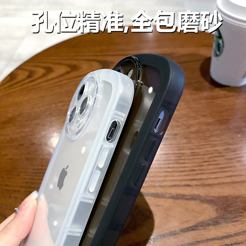 适用vivo S18手机壳新款气囊防摔s18pro全包硅胶s18e透明磨砂V2323A超薄V2344A网红V2334A镜头保护软套支架-图3