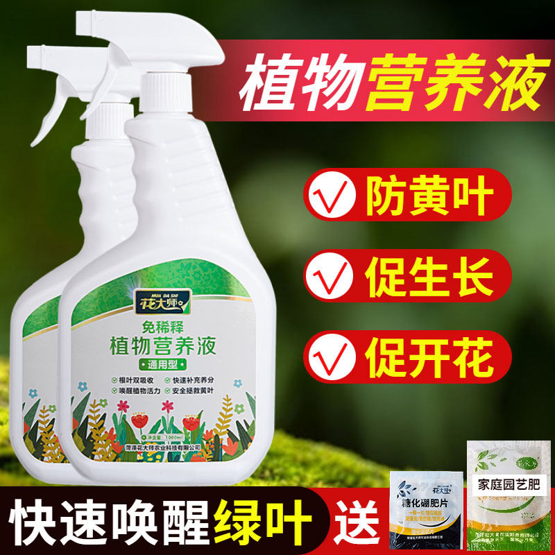 免稀释全植物营养液花卉室内盆栽绿叶生长通用肥料绿萝发财树花肥,淘宝优惠券,粉丝福利购,淘宝优惠卷