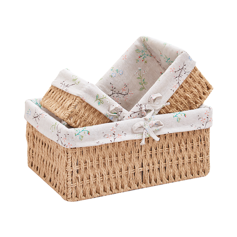 藤编收纳篮桌面零食收纳化妆品钥匙干果收纳盒框收纳箱编织收纳筐,淘宝优惠券,粉丝福利购,淘宝优惠卷