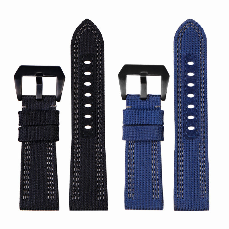 尼龙手表带沛纳海潜行441帆布表带 瑞途手表配件