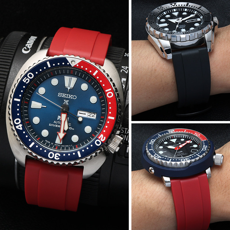 seiko精工5号水鬼潜水系列表带 瑞途手表配件
