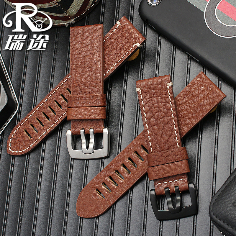 真皮表带鲁美诺斯luminox军表 瑞途手表配件