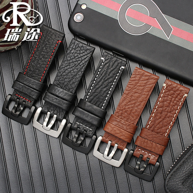 真皮表带鲁美诺斯luminox军表 瑞途手表配件