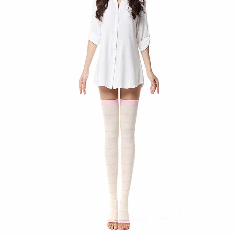 强压超紧美腿塑形夜间睡眠瘦腿袜子 畅芙连裤袜/打底袜