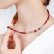 Ruohua Jewelry Star Turn = Precision-cut faceted ruby ​​pendant 18K gold Duobao hanging buckle necklace DIY accessories